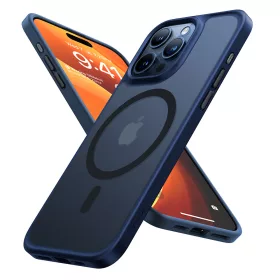   Torras - Guardian Magnetic Series - iPhone 15 Pro - Navy Blue