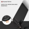 Techsuit - Carbon szilikon tok - Huawei P30 Pro / P30 Pro New Edition - Fekete