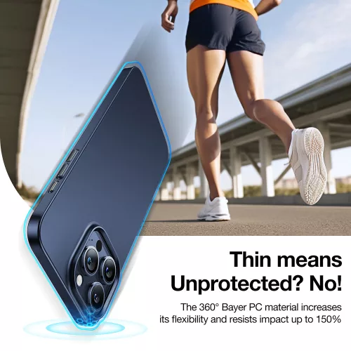 Torras - OriginFit-Mag Series - iPhone 15 Pro - Navy Blue