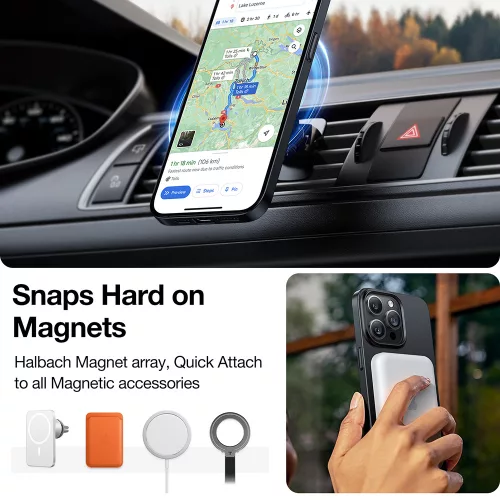 Torras - OriginFit-Mag Series - iPhone 15 Pro Max - Black