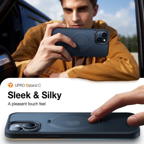 Torras - Ostand MagSafe Series tok - iPhone 15 - Fekete