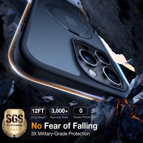 Torras - Ostand MagSafe Series tok - iPhone 15 Pro Max - Fekete