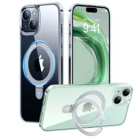 Torras - Ostand MagSafe Series tok - iPhone 15 - Átlátszó