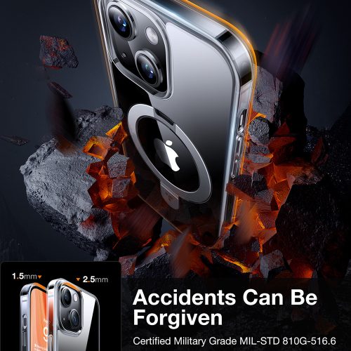 Torras - Ostand MagSafe Series tok - iPhone 15 - Átlátszó