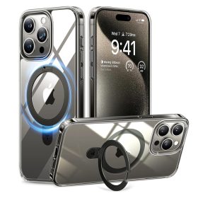   Torras - Ostand MagSafe Series tok - iPhone 15 Pro - Átlátszó