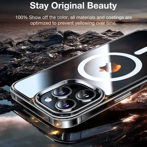 Torras - Diamond MagSafe Series - iPhone 15 Pro - Clear