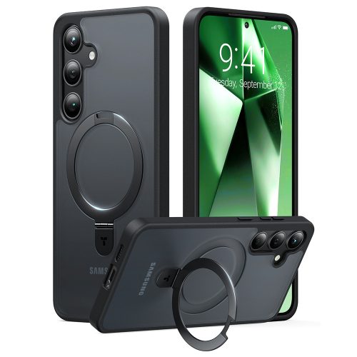 Torras - Ostand MagSafe Series tok - Samsung Galaxy S24 Plus - Fekete