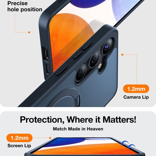 Torras - Ostand MagSafe Series tok - Samsung Galaxy S24 Plus - Fekete