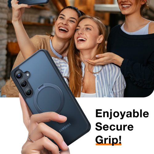 Torras - Ostand MagSafe Series tok - Samsung Galaxy S24 Plus - Fekete