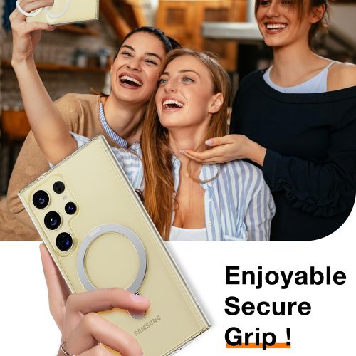 Torras - Ostand MagSafe Series tok - Samsung Galaxy S24 Ultra - Átlátszó