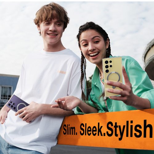 Torras - Ostand MagSafe Series tok - Samsung Galaxy S24 Ultra - Átlátszó