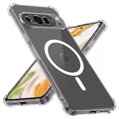 Techsuit - Shockproof Átlátszó Szilikon Magsafe tok - Google Pixel 9 Pro XL - Átlátszó