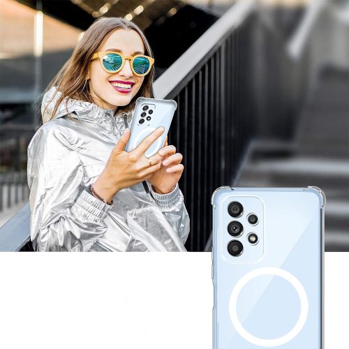 Techsuit - Schockproof Átlátszó Szilikon Magsafe tok - Samsung Galaxy A25 5G - Átlátszó