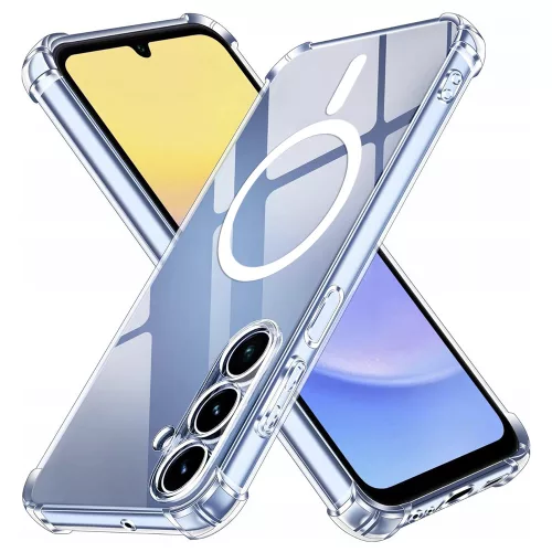 Techsuit - Shockproof Átlátszó Szilikon Magsafe tok - Samsung Galaxy A15 4G / A15 5G - Átlátszó