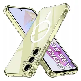   Techsuit - Shockproof Átlátszó Szilikon Magsafe tok - Samsung Galaxy A35 5G - Átlátszó