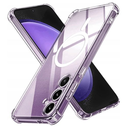 Techsuit - Schockproof Átlátszó Szilikon Magsafe tok - Samsung Galaxy S23 FE - Átlátszó