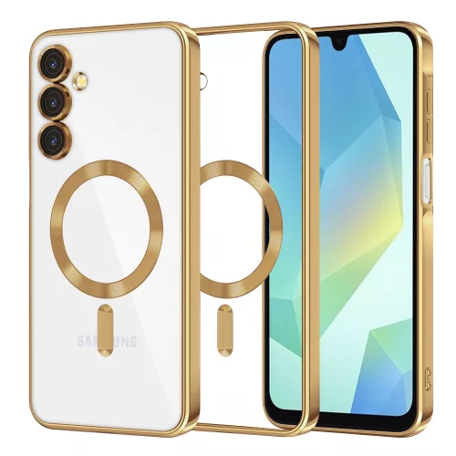 Techsuit - Luxury Crystal MagSafe - Samsung Galaxy A16 4G / A16 5G - Arany átlátszó