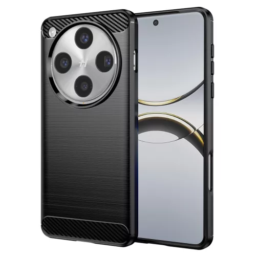 Techsuit - Carbon szilikon tok - Oppo Find X8 Pro - Fekete
