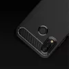 Techsuit - Carbon szilikon tok - Huawei P20 lite - Fekete