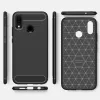 Techsuit - Carbon szilikon tok - Huawei P20 lite - Fekete