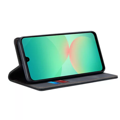 Techsuit - Confy Cover kinyitható tok - Samsung Galaxy A26 5G - Fekete