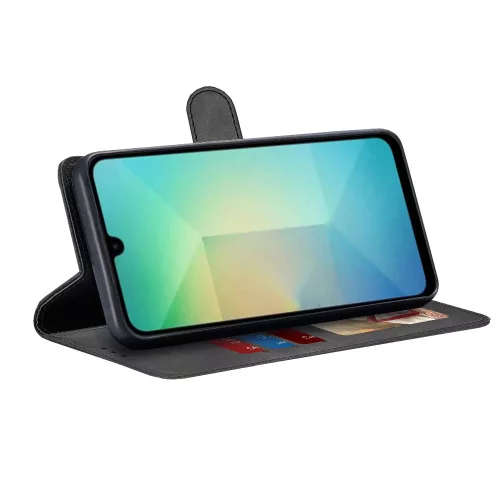 Techsuit - Diary Book kinyitható tok - Samsung Galaxy A26 5G - Fekete