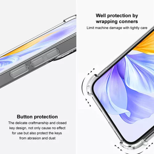 Techsuit - Shockproof Átlátszó Ütésálló Szilikon tok - Samsung Galaxy A26 5G - Átlátszó