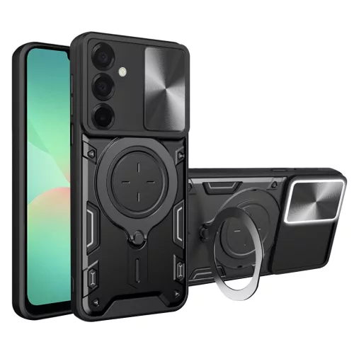 Techsuit - CamGuard Pro ütésálló tok - Samsung Galaxy A26 5G - Fekete