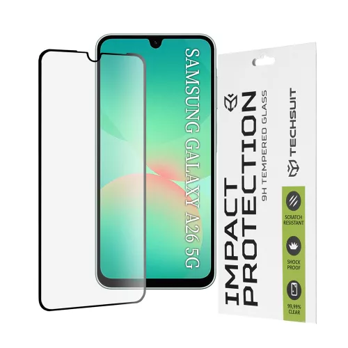 Techsuit - 111D Full Cover / Full Glue üvegfólia - Samsung Galaxy A26 5G / A27 5G - Fekete széllel