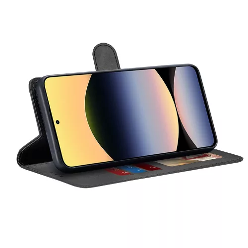 Techsuit - Diary Book kinyitható tok - Xiaomi Redmi Note 14 4G (Regional) - Fekete