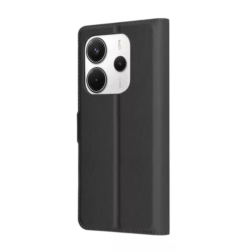 Techsuit - Leather Folio - Xiaomi Redmi Note 14 4G (Regional) - Black
