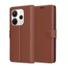 Techsuit - Leather Folio kinyitható tok - Xiaomi Redmi Note 14 4G (Regional) - Barna