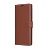 Techsuit - Leather Folio kinyitható tok - Xiaomi Redmi Note 14 4G (Regional) - Barna