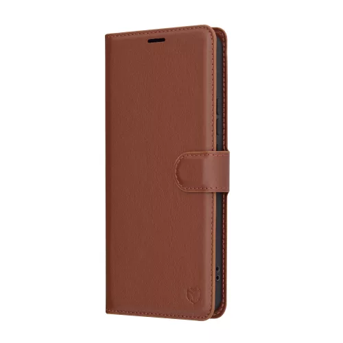 Techsuit - Leather Folio - Xiaomi Redmi Note 14 4G (Regional) - Brown