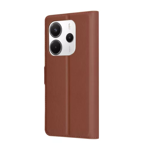 Techsuit - Leather Folio - Xiaomi Redmi Note 14 4G (Regional) - Brown