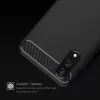 Techsuit - Carbon szilikon tok - Huawei P20 - Fekete