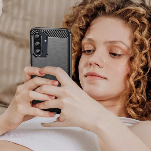 Techsuit - Carbon szilikon tok - Realme GT 7 Pro - Fekete