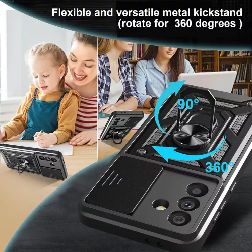 Techsuit - CamShield ütésálló tok - Samsung Galaxy A56 5G - Kék