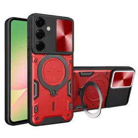   Techsuit - CamGuard Pro ütésálló tok - Samsung Galaxy A56 5G - Piros