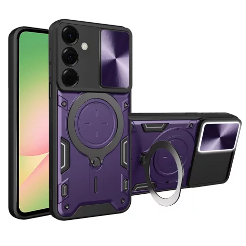 Techsuit - CamGuard Pro ütésálló tok - Samsung Galaxy A56 5G - Lila