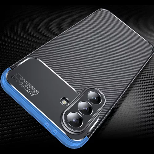 Techsuit - CarbonFiber szilikon tok - Samsung Galaxy A56 5G - Fekete