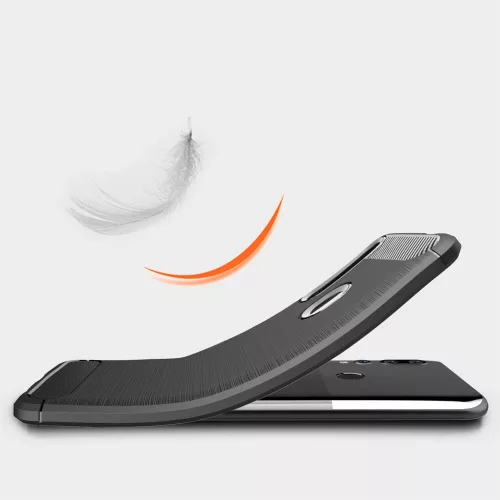 Techsuit - Carbon szilikon tok - Huawei P Smart Z - Fekete