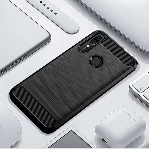 Techsuit - Carbon szilikon tok - Huawei P Smart Z - Fekete