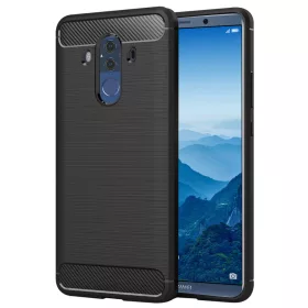 Techsuit - Carbon szilikon tok - Huawei Mate 10 Pro - Fekete