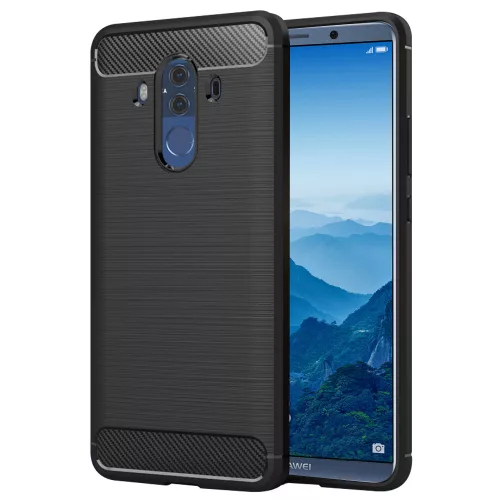 Techsuit - Carbon szilikon tok - Huawei Mate 10 Pro - Fekete