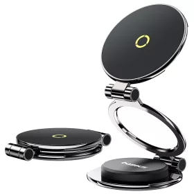   Baseus - Autós tartó MagPro Series II (C40172900121-00) - Műszerfalra, Mágneses Car Mount, 360°, Összehajtható - Cosmic Black