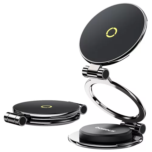 Baseus - Autós tartó MagPro Series II (C40172900121-00) - Műszerfalra, Mágneses Car Mount, 360°, Összehajtható - Cosmic Black