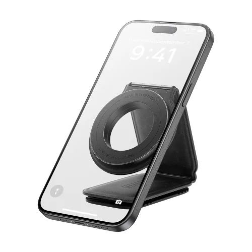 Baseus - Autós tartó PrimeTrip Series C02 (C40169002113-00) - PU Leather, 360°, 25N, Versatile Mounting Option - Cluster Black