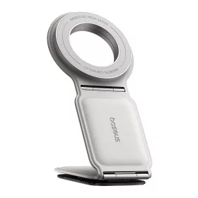   Baseus - Autós tartó PrimeTrip Series C02 (C40169002213-00) - PU Leather, 360°, 25N, Versatile Mounting Option - Moon White