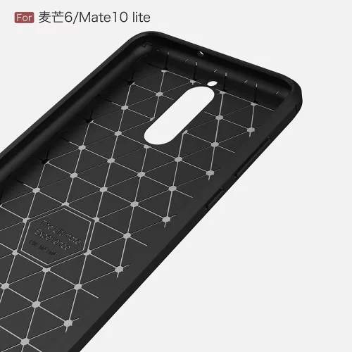 Techsuit - Carbon szilikon tok - Huawei Mate 10 Lite - Fekete